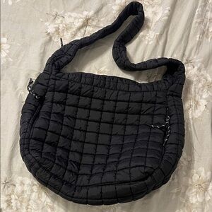 Urban Expressions Black Quilted Shoulder Bag